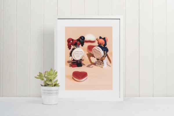 Lego Besties Print | Harley Quinn & Cat Lady Photography | A3, A4, A5 Wall Art - Image 3