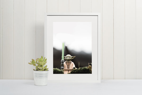 LEGO Yoda in the Wild Print - Star Wars Wall Art Print (A3, A4, A5) - Image 3