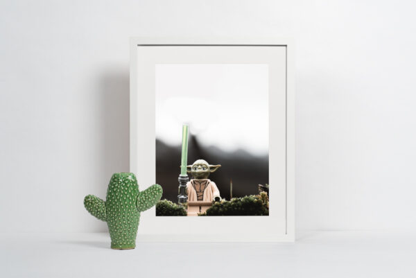 LEGO Yoda in the Wild Print - Star Wars Wall Art Print (A3, A4, A5) - Image 4