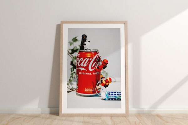 Lego Ninjago Coke Explosion Print | A3, A4, A5 Wall Art | Ninja Action Photography