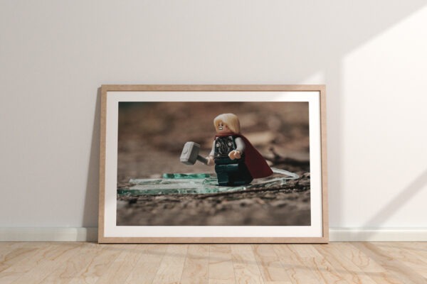 LEGO Thor’s Anger" Print - Epic Superhero Wall Art Print (A3, A4, A5)