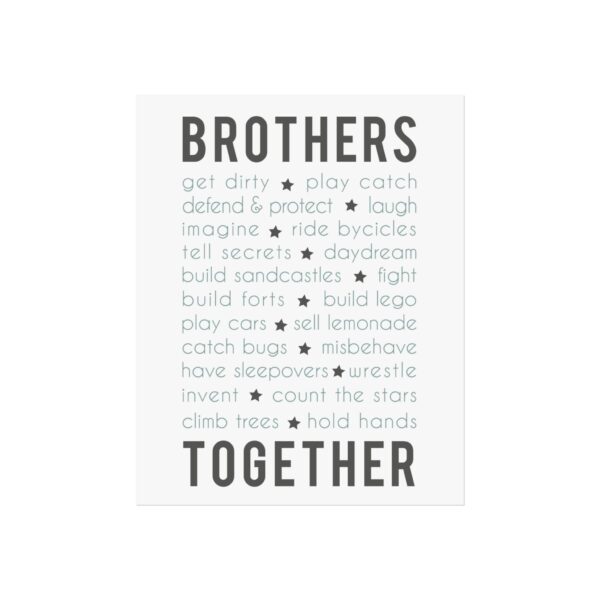 Brothers A3 Fine Art Poster - Premium Matte Finish