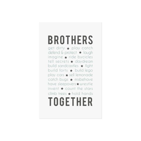 Brothers A3 Fine Art Poster - Premium Matte Finish - Image 2