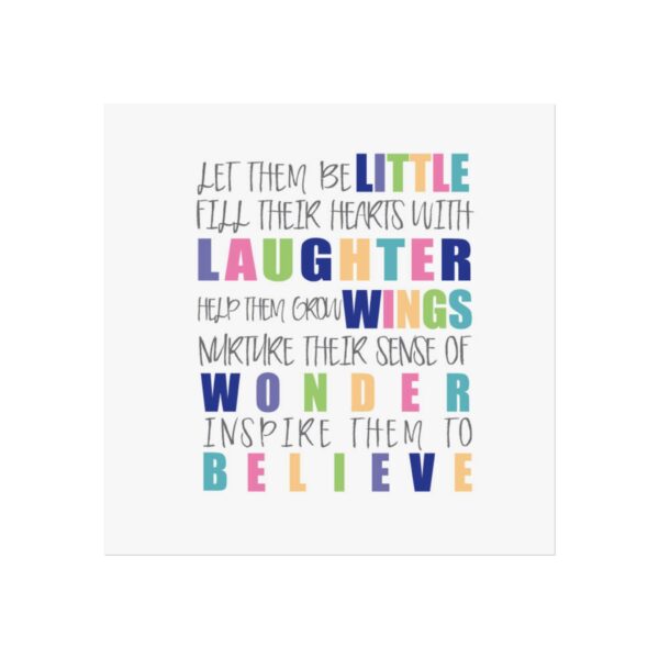 Children's Motivational Quote Fine Art Poster