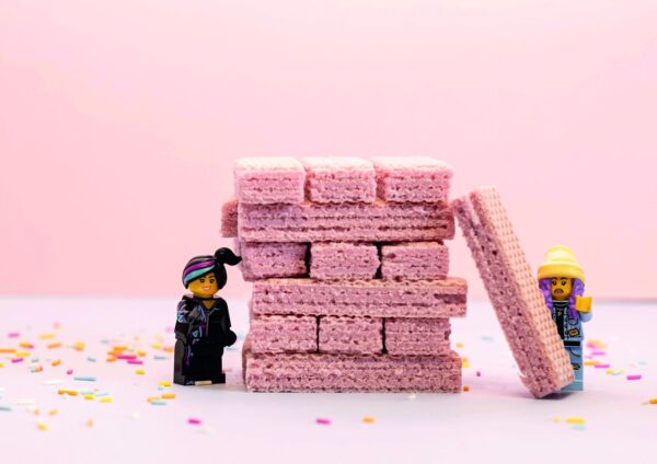 LEGO Character Jenga and Pink Wafer Print  | Premium Quality Professional Print - Image 2