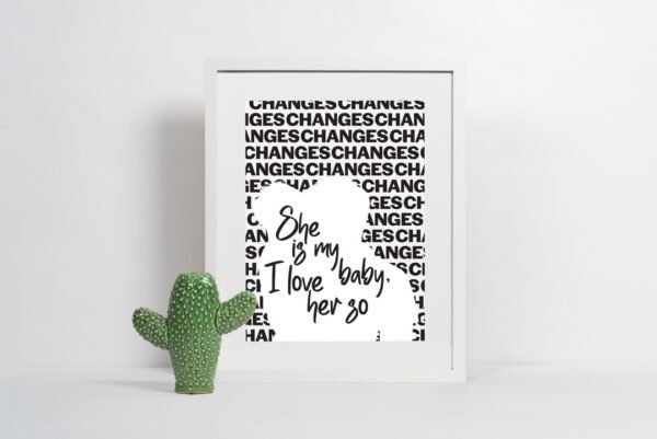Changes Ozzy & Kelly Osbourne Lyrics Print - Image 2