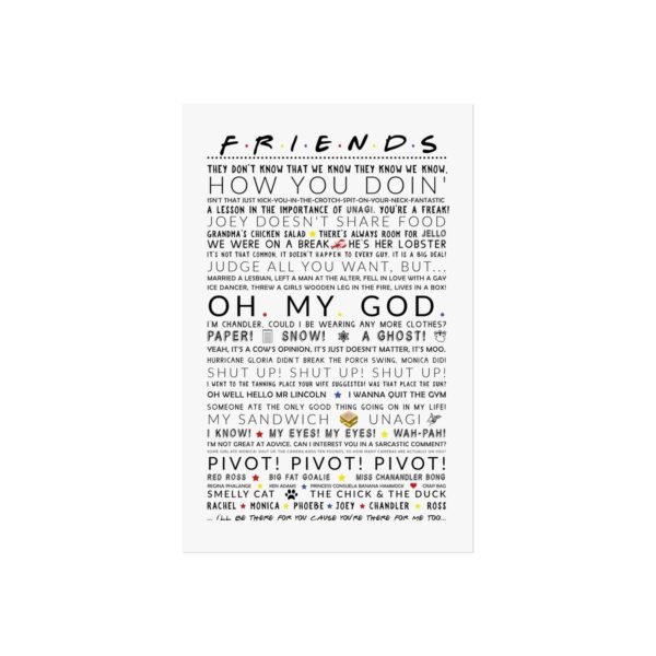 Friends (The Series) "The One Where…" Fine Art Poster