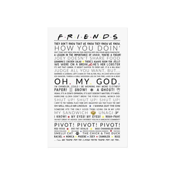 Friends (The Series) "The One Where…" Fine Art Poster - Image 2