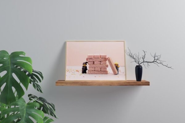 LEGO Character Jenga and Pink Wafer Print  | Premium Quality Professional Print - Image 4