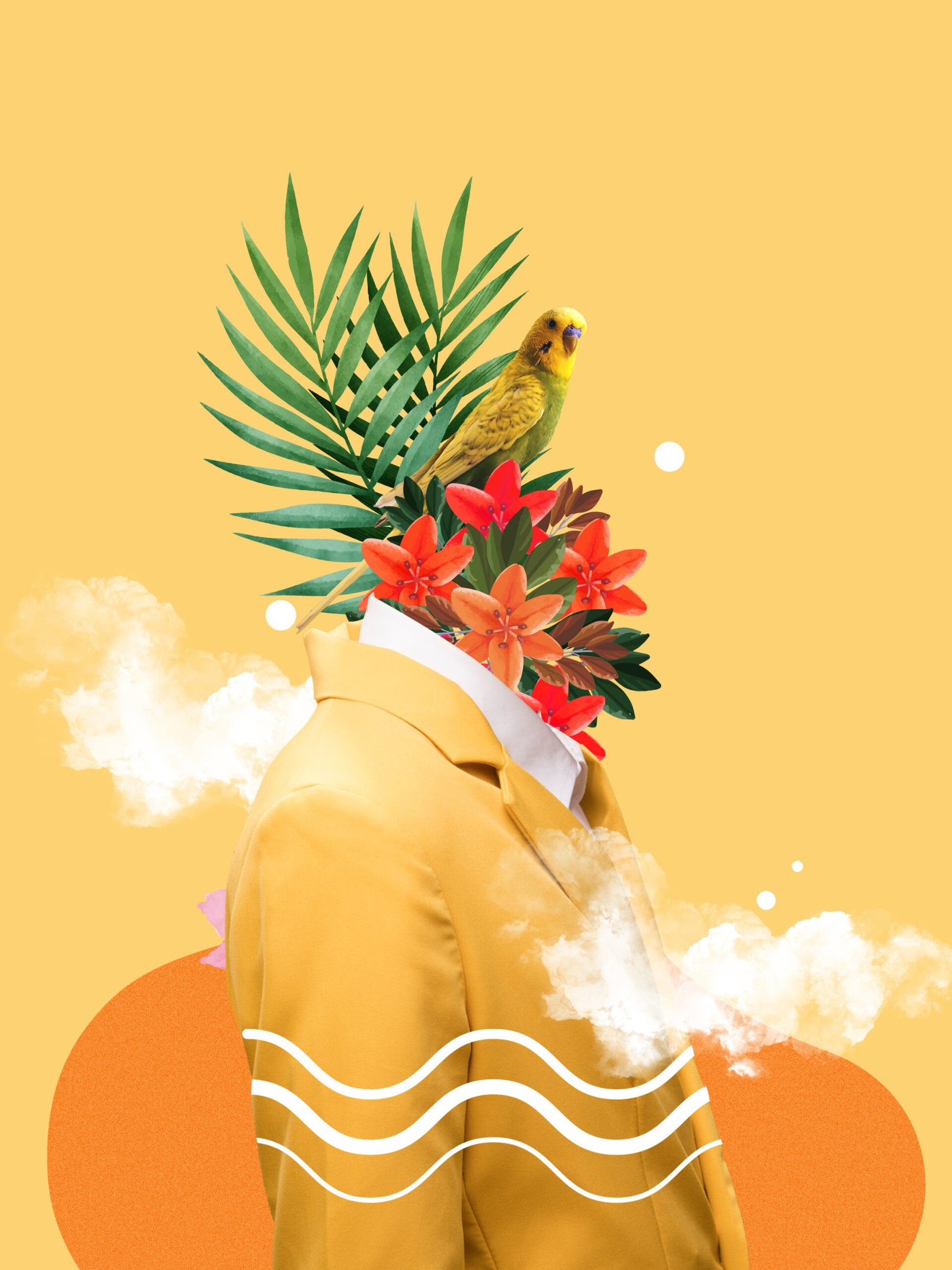 portrait person with nature elements scaled